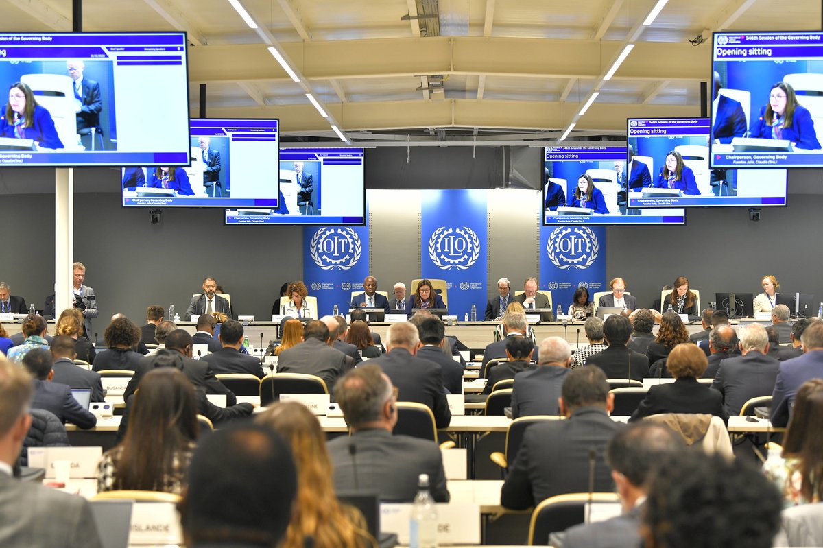 The <a href="/ilo/">International Labour Organization</a> Governing Body today reiterated its call for the Russian Federation to immediately and unconditionally cease its aggression against #Ukraine.

It reaffirmed that the aggression is grossly incompatible with the aims and purposes of the ILO.

➡️ ow.ly/iXcH50LzGCp
