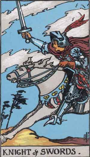 _tiny_tarot's tweet photo. today's card is Knight of Swords. https://t.co/sdZUS8aJZO
