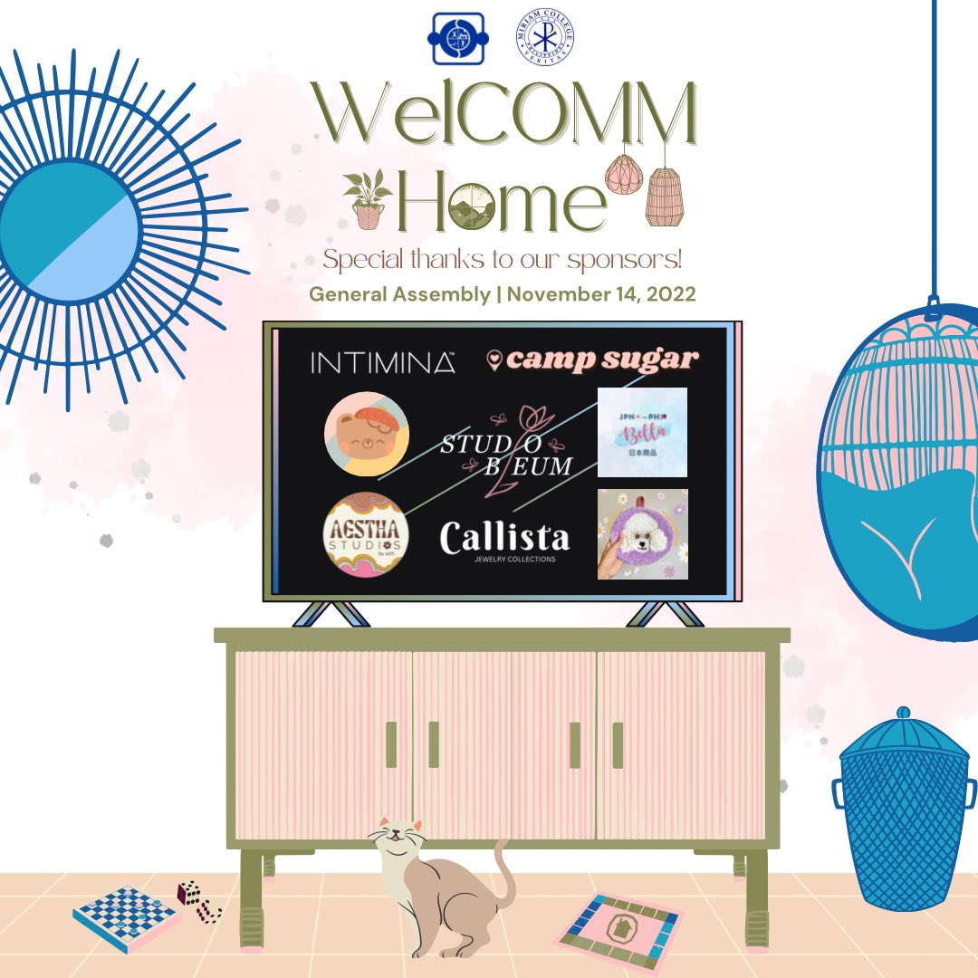 mccommsoc's tweet photo. 🏡 4 days left till we see you, COMM!

Mark your calendars and COMM join us as we welcome you home on November 14, 2022 at 5 PM 🗓

WelCOMM Home! 2022 wouldn't be possible if it wasn't for our generous sponsors. https://t.co/hPzXuDkWJe