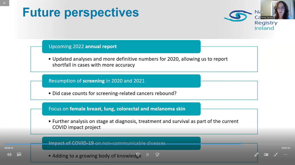 National Cancer Registry Ireland (@irishcancerreg) on Twitter photo Dr Paula Tierney, a postdoctoral researcher <a href="/IrishCancerReg/">National Cancer Registry Ireland</a> presenting a ‘Comparison Of Observed To Projected Cancer Registrations In Ireland, 2020’ at the International Association of Cancer Registries 2022 virtual conference #IACR <a href="/_ptierney/">Dr Paula Tierney</a> Dr Paula Tierney, a postdoctoral researcher <a href="/IrishCancerReg/">National Cancer Registry Ireland</a> presenting a ‘Comparison Of Observed To Projected Cancer Registrations In Ireland, 2020’ at the International Association of Cancer Registries 2022 virtual conference #IACR <a href="/_ptierney/">Dr Paula Tierney</a>