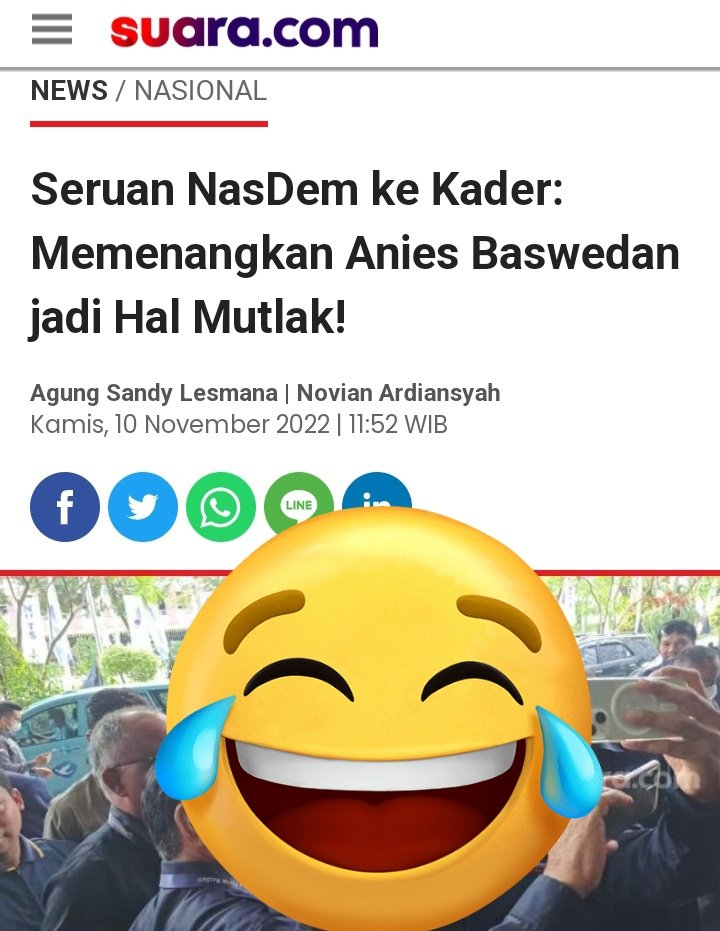 Seruan untuk pendukung pak Jokowi-Ganjar: Tenggelamkan Nasdem &amp; Bapak politik identitas. Setuju, retweet!