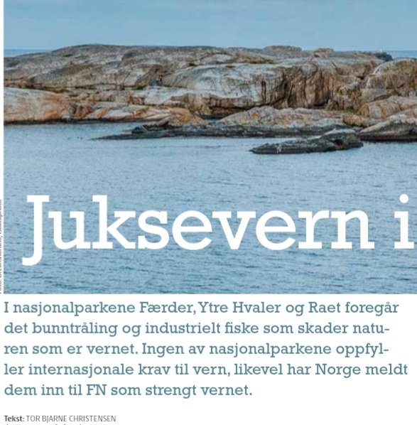 Det er typisk norsk å være god - på å omgå naturvernbestemmelser?
Natur & Miljø magasin avslører denne gangen omfattende norsk juksevern både til lands og vanns. Les sakene på nett her. 

Norge kan klare å gi natur mer ekte beskyttelse, eller?
#marintvern #naturvern #papirvern