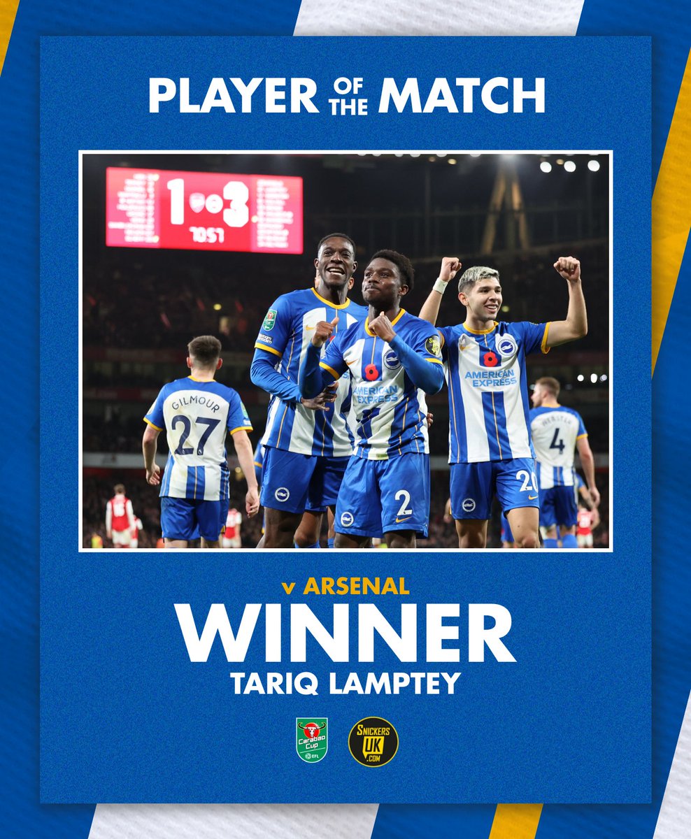 Last night's @AmexUK Player of the Match had to be @TariqLamptey. 🇬🇭👏
