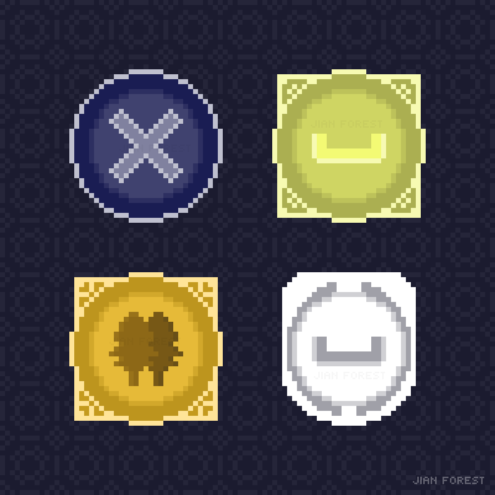 All 4 ability icons 
#pixelart #indiegame