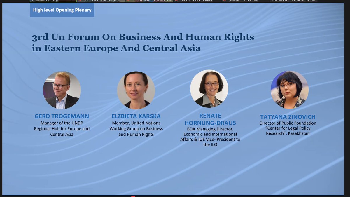 ioevoice's tweet photo. "A company cannot address alone systemic issues deep in #SupplyChain. #Employers need State support, capacity building &amp; awareness raising in #HumanRights field" says @DieBDA's Renate Hornung-Draus at the 3rd @UN Regional Forum on #BizHumanRights in Eastern Europe &amp; Central Asia https://t.co/WF4DqPB82R