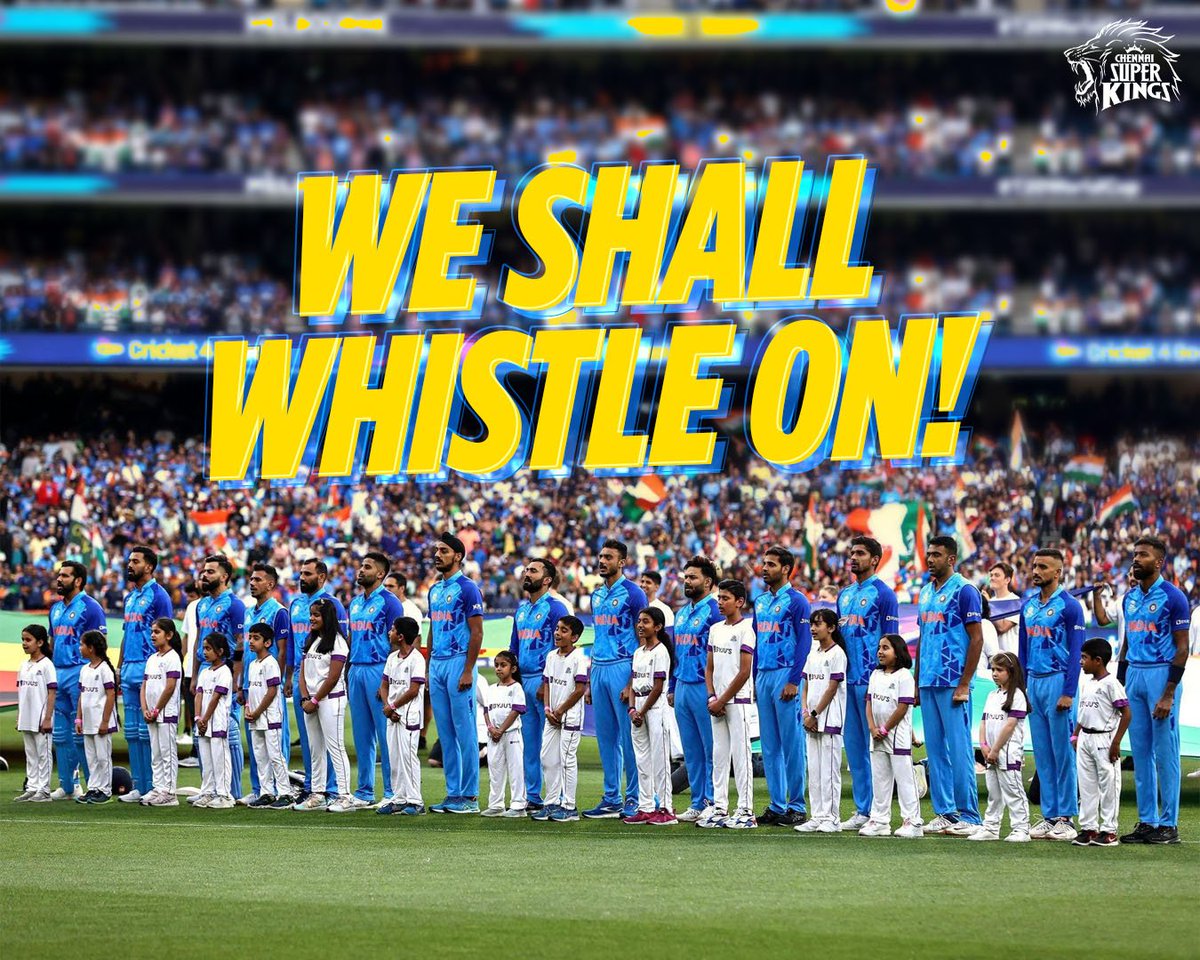 ChennaiIPL's tweet photo. #Whistle4Blue - Forever 🇮🇳💛 https://t.co/ty3PaB33CG