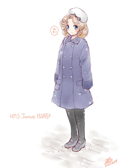 本日HMSジェーナス、駆逐艦時津風進水日也。#艦これ #ジェーナス進水日#時津風進水日 