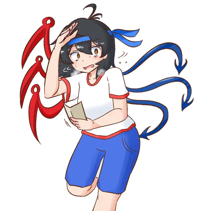 ゲーム内スキン用に描きました 体育祭 封獣ぬえ 