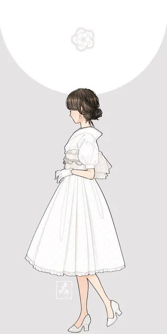 フォーマルな和ドレス 