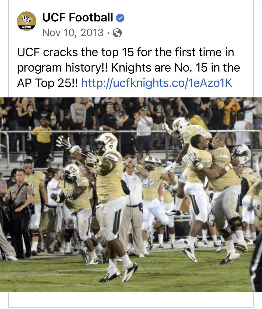 UCF_Chick's tweet image. On this day in UCF football history 🖤💛🏈 #ChargeOn