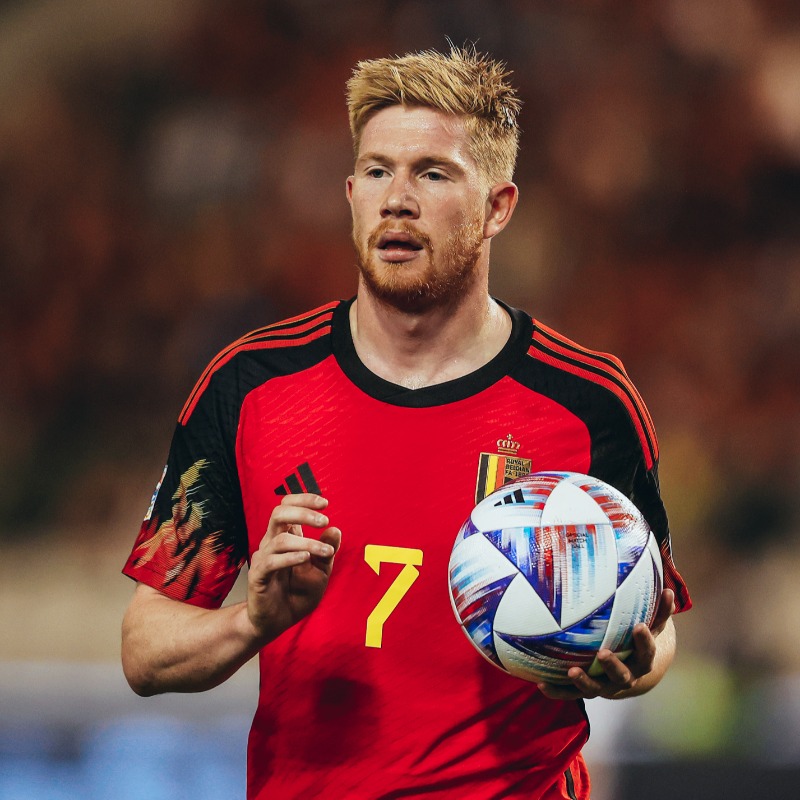 ManCity's tweet photo. Congratulations to @KevinDeBruyne who is a part of @BelRedDevils's World Cup squad! 🤩 👏