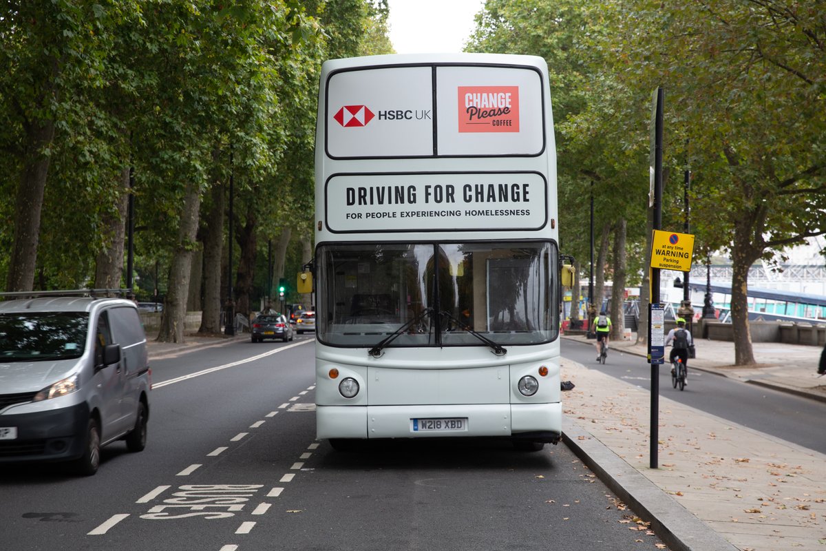 ChangePlease's tweet photo. Driving for Change and @HSBC are in the Lord Mayor’s Show with the HSBC Bus!  
This is the first Lord Mayor’s Procession in King Charles III reign.
Watch us be part of history this Saturday in London or live on BBC1 from 10:45am 
#Changeplease #drivingforchange #lordmayorsshow https://t.co/knXJoJBwwY