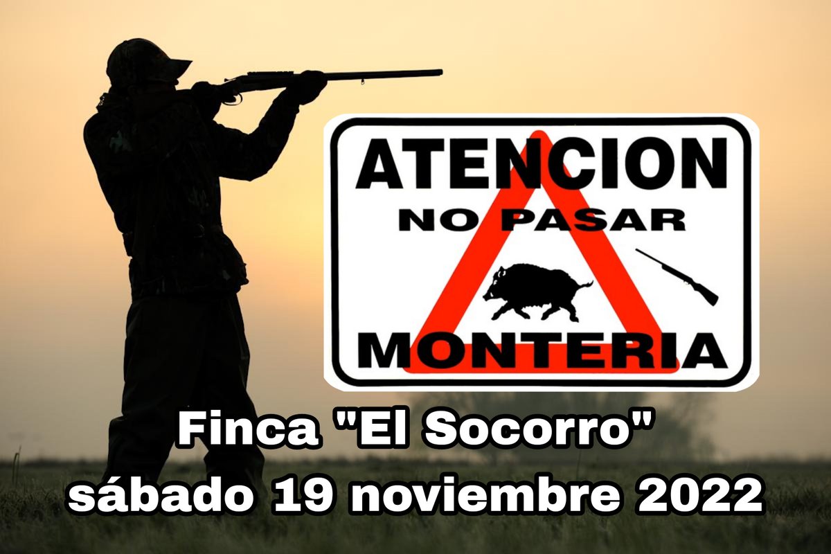 ⚠️🦌 #ATENCIÓN :
El Coto de Caza de la Finca 'El Socorro' pone en conocimiento del público que el próximo sábado 19 de noviembre se realizará una montería de caza en parte del término de Sacedón.
Por ello, se recomienda no entrar al término de la Finca El Socorro en dicha fecha.