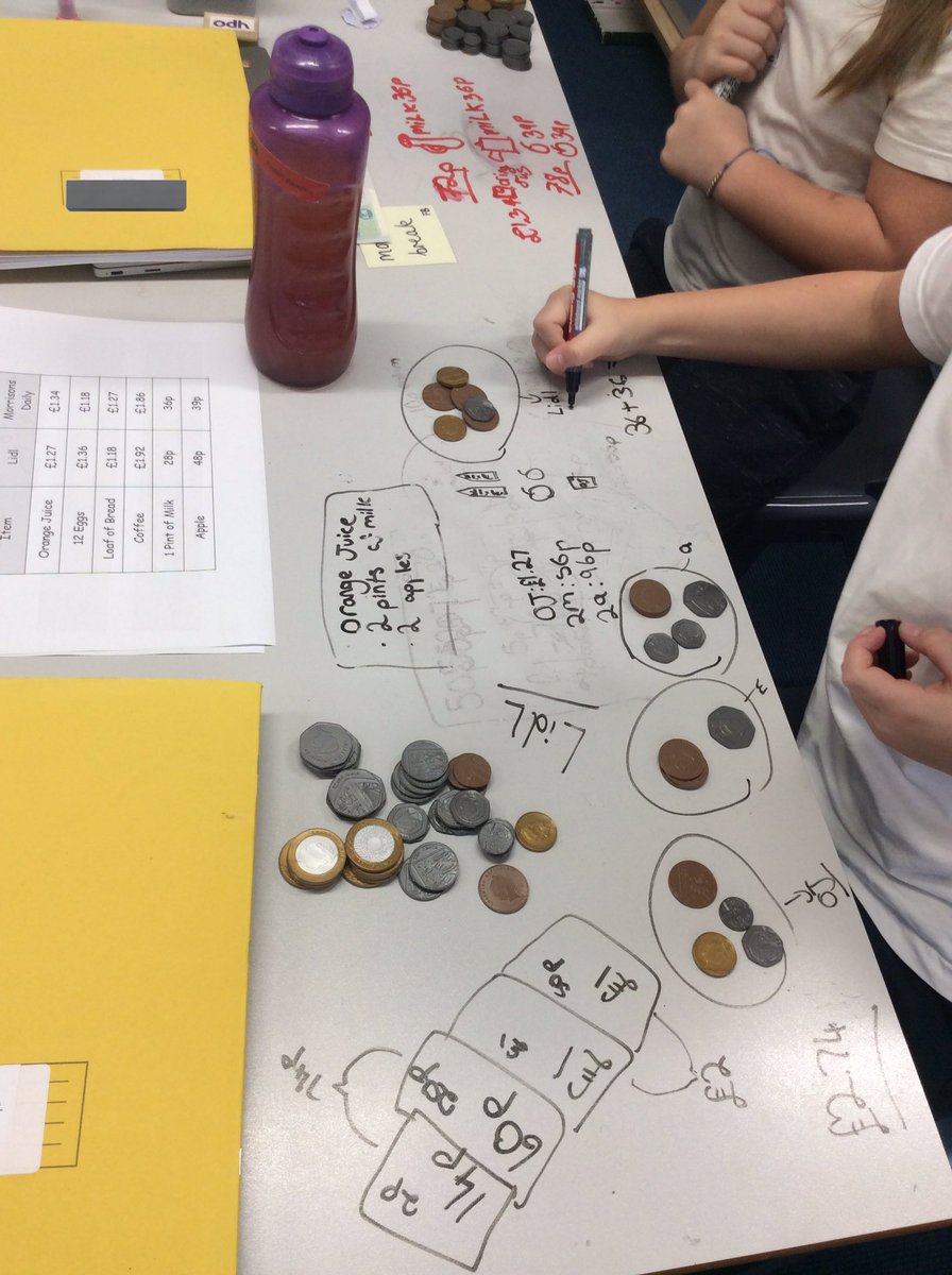 Team Calder are looking at where’s the best value for money this morning! We’ve been calculating wether you’ll get the most change from <a href="/LidlGB/">@LidlGB</a> or <a href="/MorrisonsNews/">Fan Account,</a> 🔎 #staynormaths <a href="/eboractrust/">Ebor Academy Trust</a> <a href="/YRMathshub/">YR Maths Hub</a> <a href="/mathsjem/">Jo Morgan</a> <a href="/nrichmaths/">NRICH maths</a>