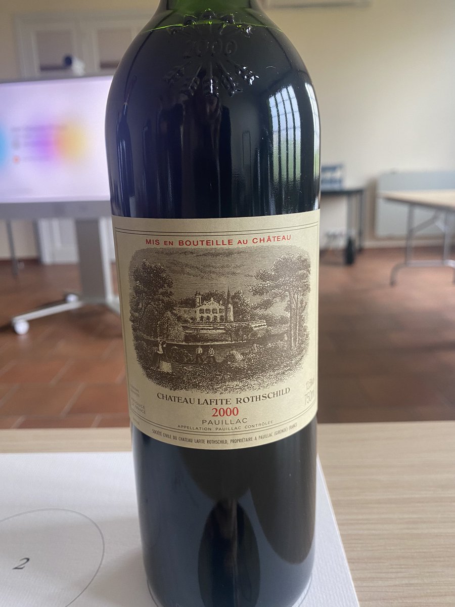 I cannot talk I’m drinking Lafite 2000