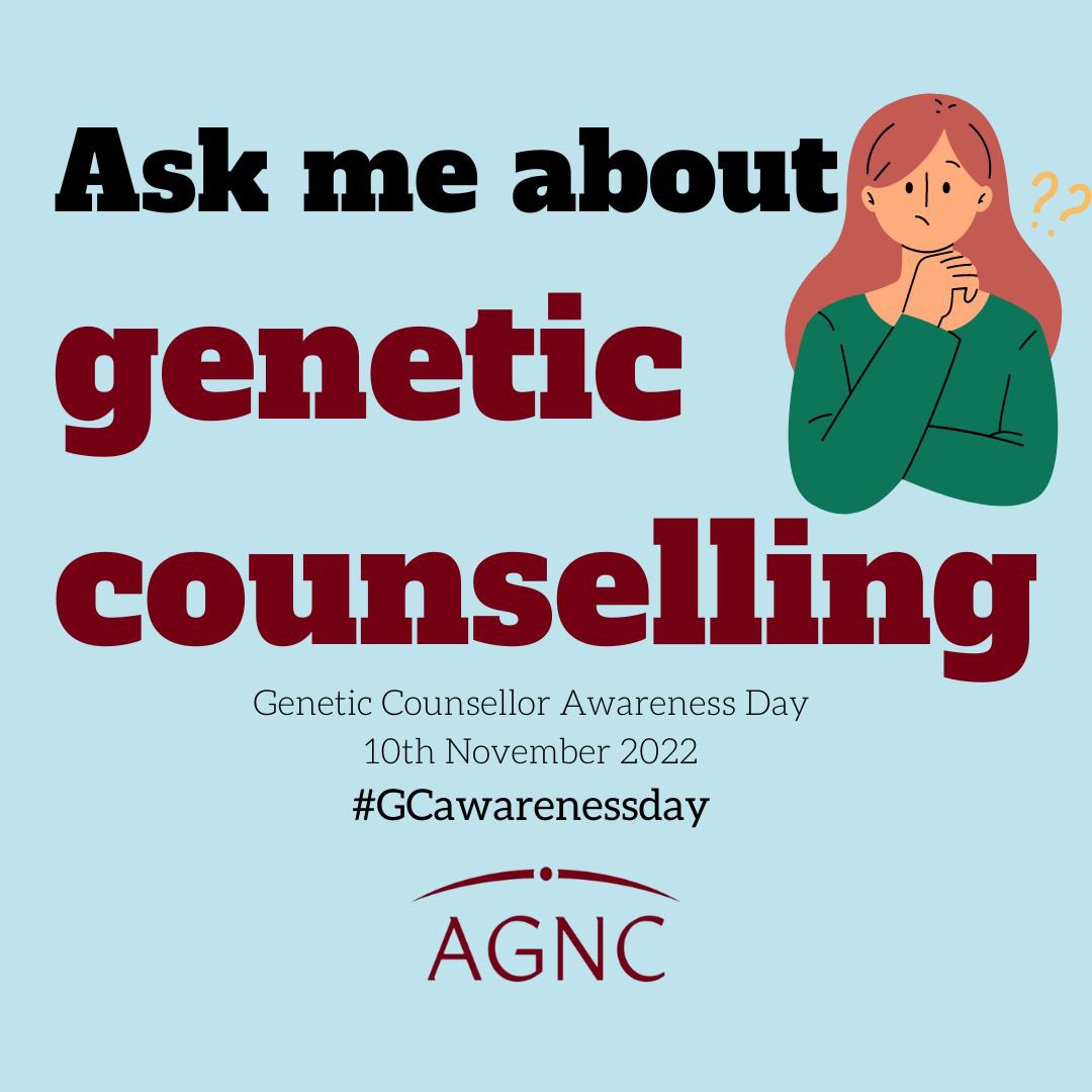 Happy #GCAwarenessDay !!
#IAmAGeneticCounsellor working in a private setting, with a specialist interest in cardiac genetics. Head to @theAGNC for more info about the wonderful and varied work GCs do! #GeneChat @GenomicsEngland @BritSocGenMed