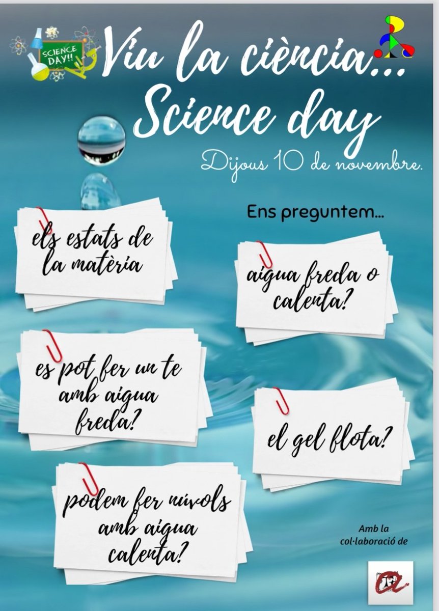 CristinaValls06's tweet photo. Avui l'escola Sant Ramon (Pla de Sta Maria) ha celebrat el dia de la ciència amb diferents demostracions ⚗️🧪 al voltant de l'aigua💧. Ho han liderat els alumnes de 6e. Ha sigut un èxit!! Molt contenta d haver col.laborat! 👏#diadelaciencia #setmanadelaciencia https://t.co/AUDb9nFhnh