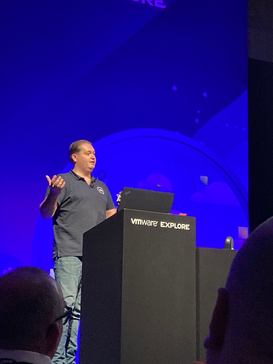 rvandantzig's tweet photo. I’m a @VMwareExplore speaker now! It was amazing to do a session with @UMCUtrecht #VMwareExplore about our @vmwarevcf transition project. Must say that my colleagues of the #OrangeArmy @ITQ are key for my development on and off stage. Thanks all #ITQlife | #ExplOrange https://t.co/uQdH7p9ost