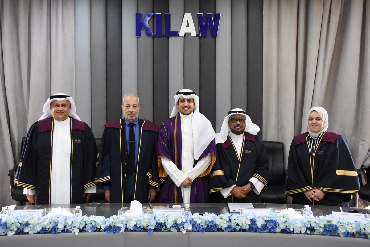 الحمد لله الذي يسّر البدايات، وأكمل النهايات، وبلّغنا الغايات.

بفضل من الله وتوفيقه حصلت على درجة الماجستير في القانون الخاص ، متخصصاً في قانون المرافعات ، من كلية القانون الكويتية العالمية بعدما أجيزت الأطروحة بدرجة الامتياز مع مرتبة الشرف.

#kilaw