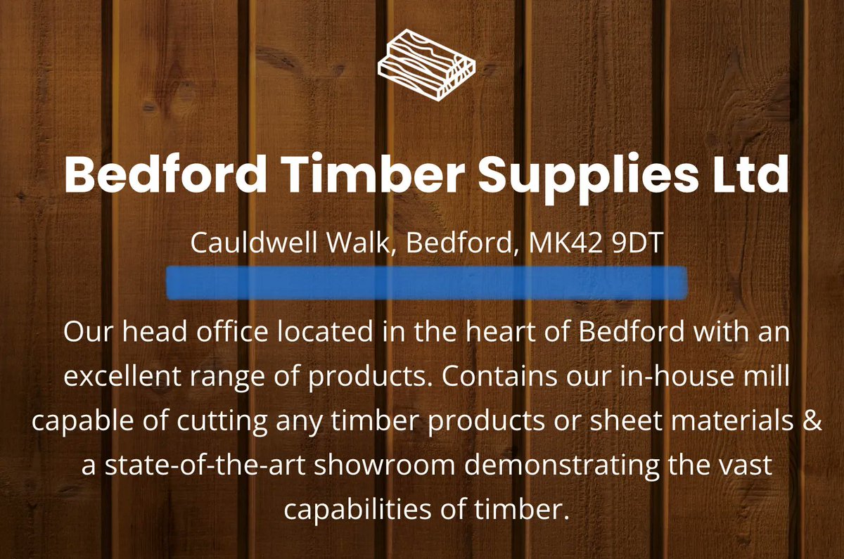 Have you visited our Bedford depot? Our head office is right in the heart of Bedford, on Caldwell Street. And there’s parking available. So, why not pop in and say hi. 👋

#bedford #bedfordshire #bedfordshirebusiness #bedfordbusiness #lovebedford #lovebedfordshire #bedfordtimber