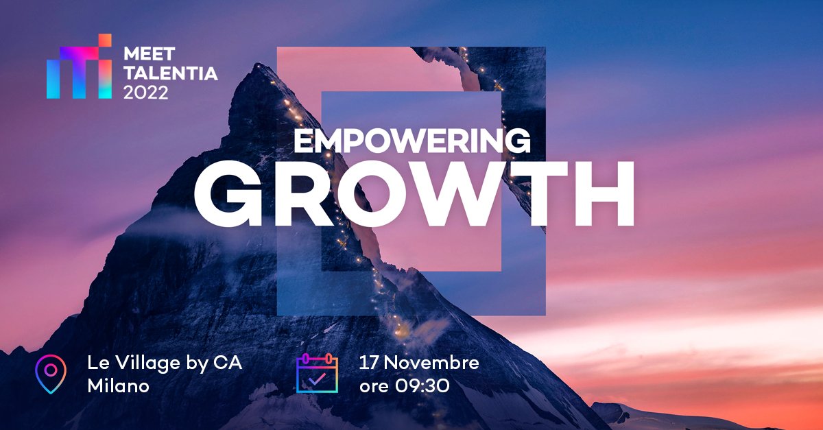 📆 Giovedì 17 Novembre | 📍 Le Village by CA Milano | #MeetTalentia 2022 
Sta per tornare l'evento che riunisce la customer community <a href="/TalentiaSwIt/">Talentia Software IT</a>!
✅ Testimonianze di clienti e partner sui settori #HR e #Finance
✅ Networking e intrattenimento 

[EVENTO RISERVATO AI CLIENTI]