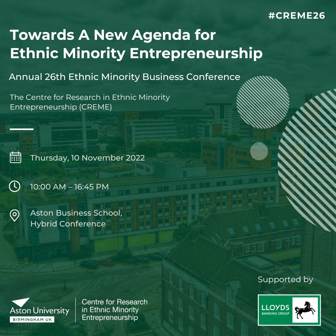 🔎How can entrepreneurship promote migrants and refugees’ integration?

At today’s <a href="/CREMEatAston/">CREME</a> conference we'll be talking about challenges and opportunities for inclusion of migrants &amp; refugees through entrepreneurship with <a href="/project_MILE/">MILE project</a>. 

#CREME26