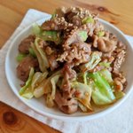 最強のおかずはこれ!お手軽「豚盛り味噌キャベツ」。