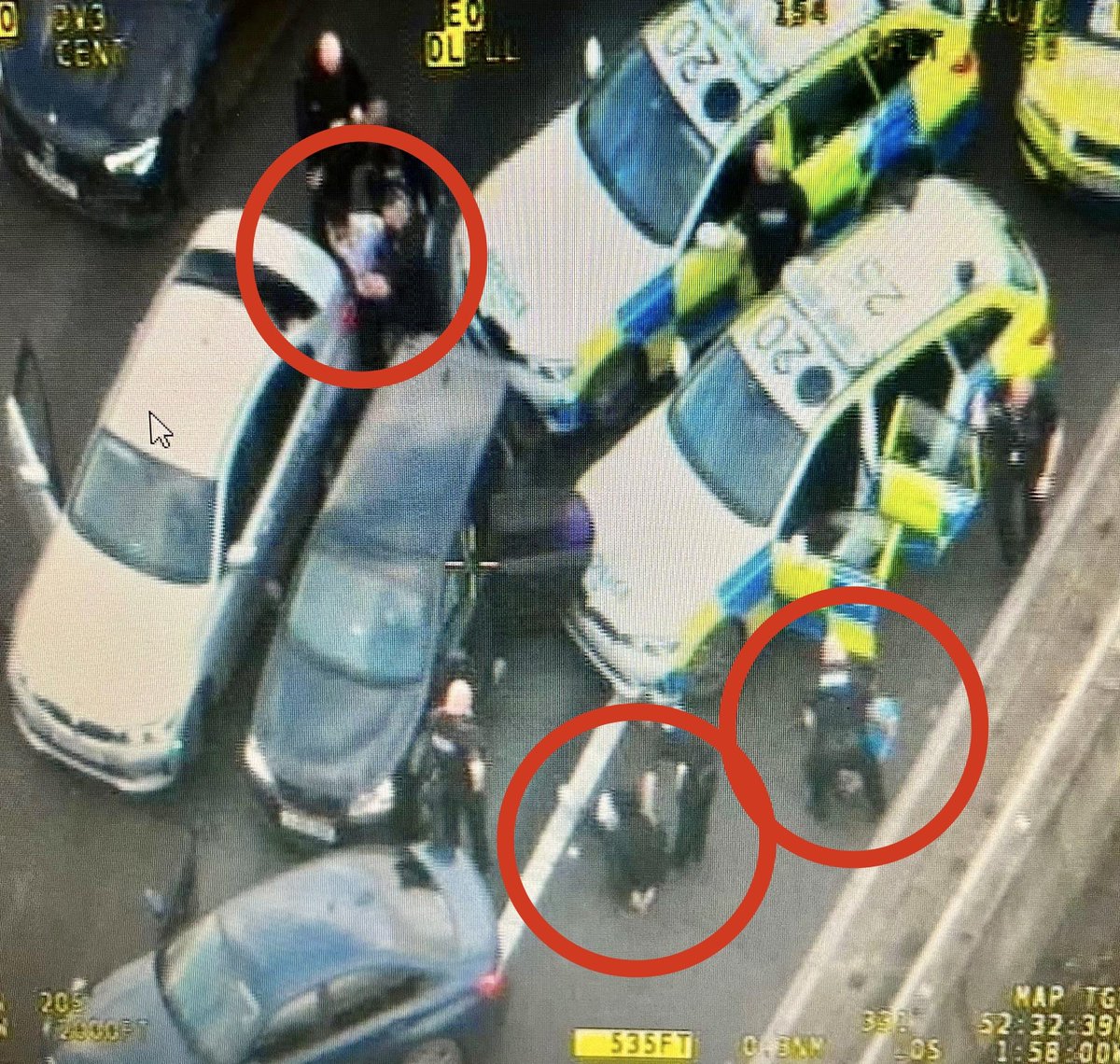 Trafficwmp's tweet photo. This cloned VW Golf was used in a robbery in Staffordshire only half an hour before we saw it on the M6 motorway. Great team work between us, @CMPG &amp; @NPASMidlands resulted in a pursuit being avoided &amp; all 3 occupants being arrested.👌🚁🚔 https://t.co/YHRrFLerlT