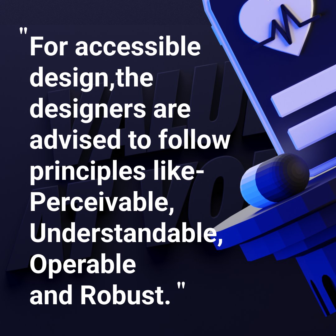 valueatvoid's tweet image. According to WCAG, designers are advised to follow the four major design principles when creating an accessible design for a broader demographic. Watch the video to know more - youtu.be/DB_Ujt4wOEw

Subscribe to our YouTube Channel -
youtube.com/c/ValueatVoid

#uxquicktips #ui