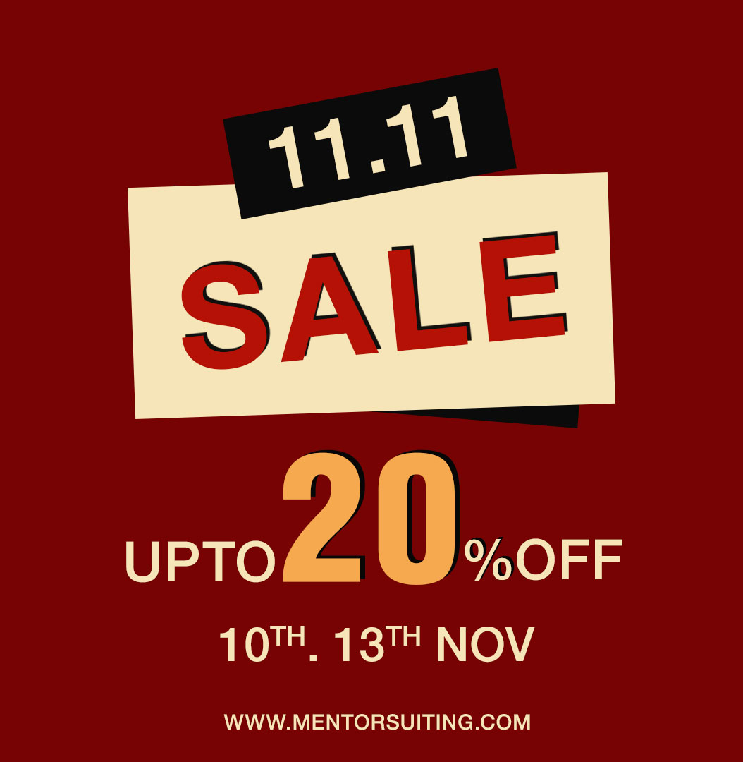 MentorSuiting's tweet photo. Mentorsuiting 11.11 Sale 

10th to 13th Nov Sale All Products 

PREMIUM Men's Suiting Brand

Book your appointment now.
 Ph: +92 304 9976670

Or visit our website:
https://t.co/p1A7TKOp5N

#mentorsuiting #suits #shirts #pents #waistcoat #fabric #wool #sale https://t.co/j1KyM1ekqf