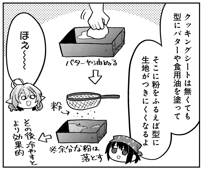 ウィークエンドシトロンは作中に出てくる方法で作りました おそらくクッキングシートを使えばケーキの表面はもっと綺麗な平らの形になるはず… 