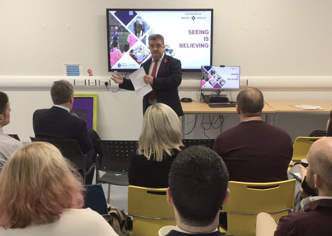 Our 'Seeing is Believing' visit this week at Hydebank Young Offenders Centre &amp; Women's Prison saw leading orgs get to the heart of rehabilitation &amp; employability issues, including removing disclosure of convictions from initial stages of job applications <a href="/Justice_NI/">Justice NI</a> #BanTheBox