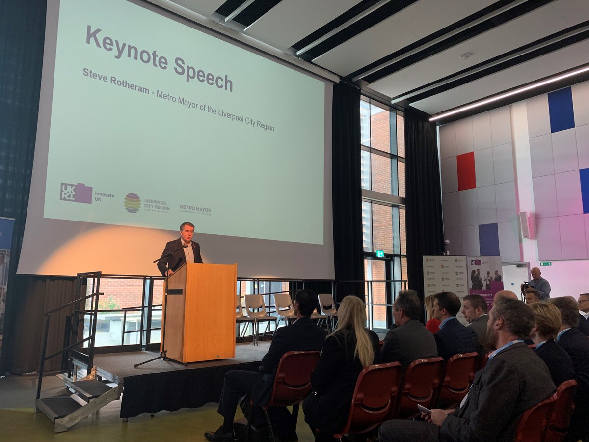 innovateuk's tweet photo. Exciting progress made today with the #LiverpoolCityRegion Partnership Agreement launch.

Indro Mukerjee @innovateuk speaks on the importance of this partnership agreement for the national innovation landscape.

@LpoolCityRegion @LCRMayor @KTNUK @MetroMayorSteve #LCRInnovation https://t.co/ZRp9XrZSe6
