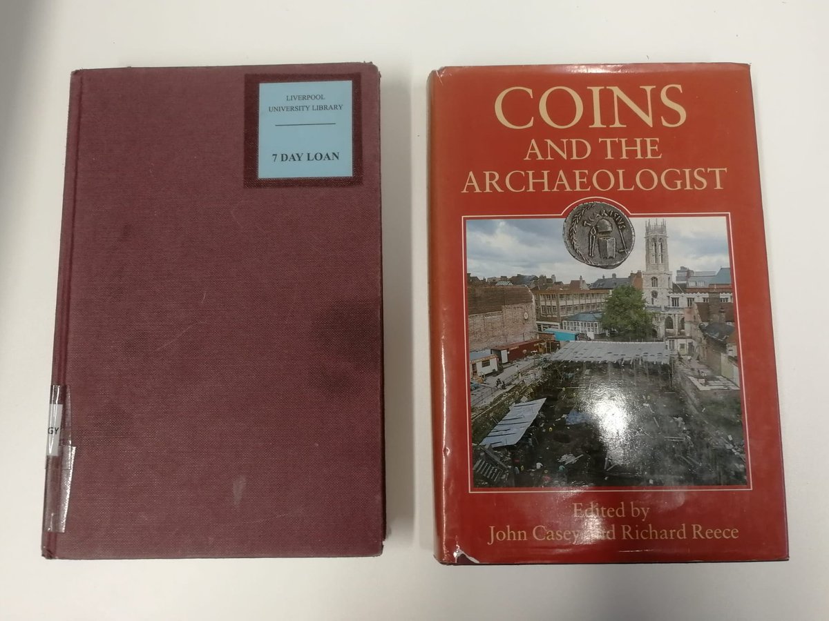 Con_Copies's tweet photo. 2 years 9 months and 26 days after borrowing and constantly renewing 'Coins &amp; the Archaeologist' from @LivUniLibrary I'm finally returning it! 
Got my own copy from #oxfam 
Already transferred all my sticky tabs over! 🥳
#Archaeologybooks #romancoins #Librarybooks #Archaeology https://t.co/8zQEAL072m