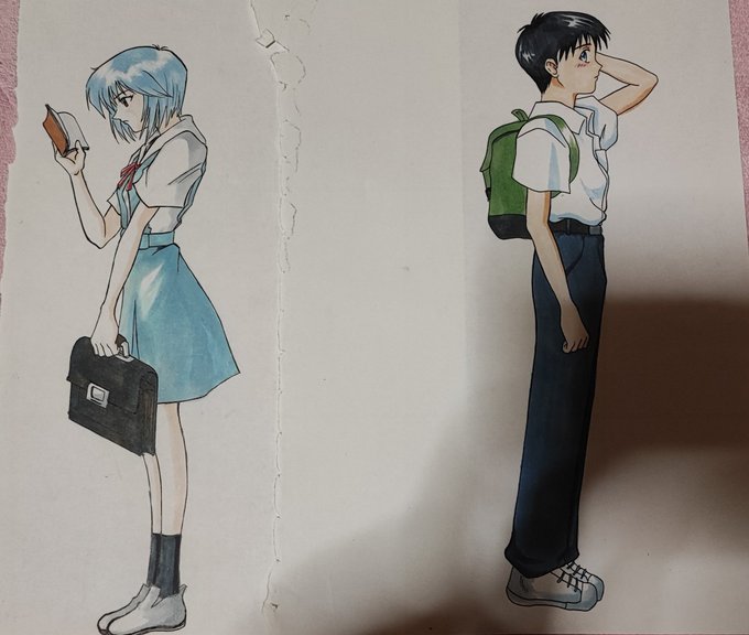 やべえ19歳?のとき十和田市の同人イベントで10枚売った絵の元絵www
個性無ぇ真似しただけの絵だなあ 