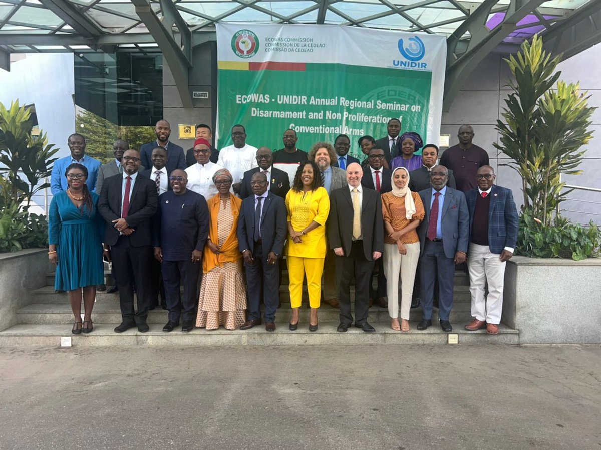 ecowas_cedeao's tweet photo. ECOWAS and UNIDIR organized a regional conference to facilita-te disarmament in West Africa https://t.co/JZ6upqydB9 https://t.co/PtqpWO6rkG