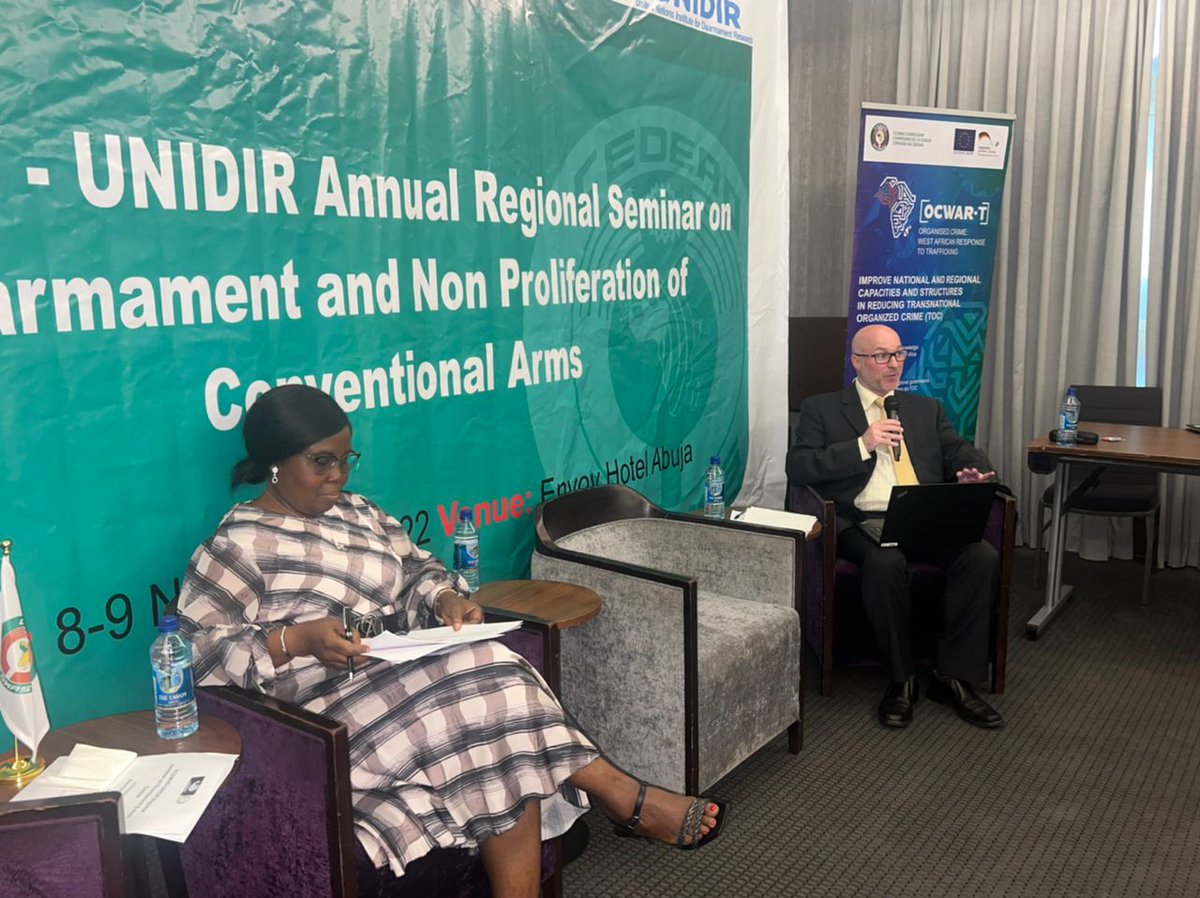 ecowas_cedeao's tweet photo. ECOWAS and UNIDIR organized a regional conference to facilita-te disarmament in West Africa https://t.co/JZ6upqydB9 https://t.co/PtqpWO6rkG