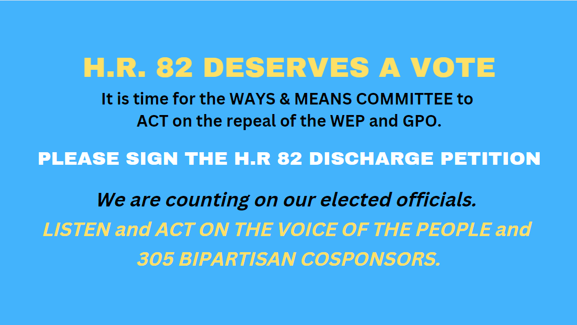 WEPandGPO Repeal on Twitter "RepGregMurphy SEPTEMBER 2022 H.R. 82