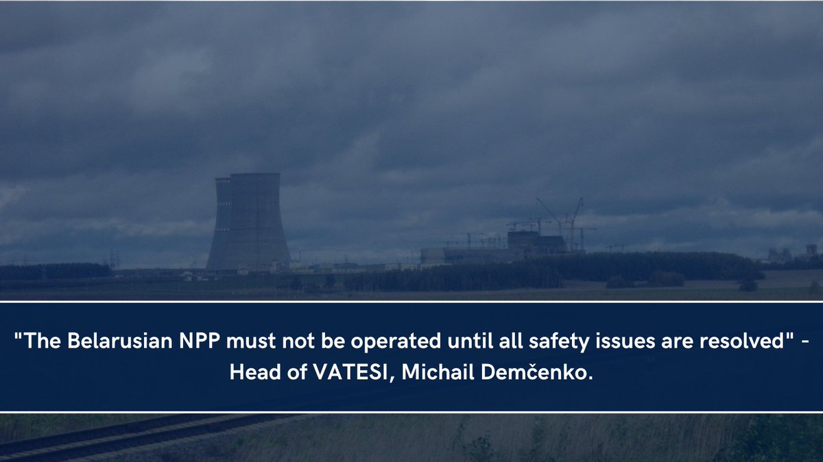 LithuaniaMFA's tweet photo. #Belarus must ensure nuclear safety of the Belarusian NPP. On 31th of October, 2022, VATESI 🇱🇹 sent a letter to the Belarus' Ministry of Emergency Situations, urging Belarus to immediately resolve the Belarusian NPP nuclear safety issues.@iaeaorg
🔗https://t.co/dX2uFgfCcp https://t.co/FEtXiLHmcA
