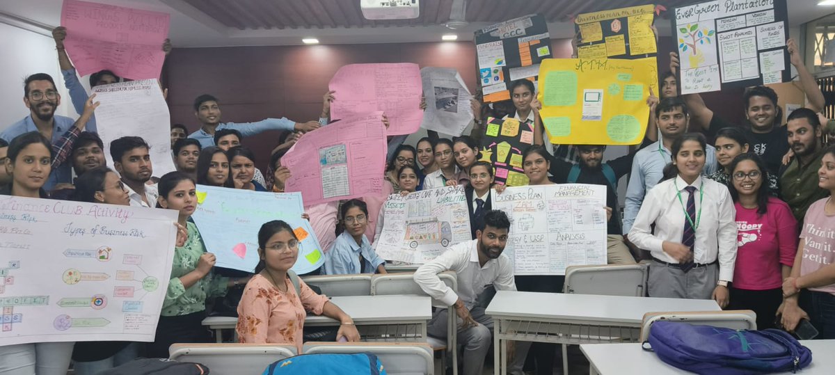 MangalmayT's tweet photo. Mangalmay Institute of Management &amp; Technology organised an activity “Poster Presentation on Business Plan” on 14/10/22 for the students of MBA 1. There were 14 groups with different business plans presented on poster. 
#mimtworld #academics #MBA #knowledge  #businessplan https://t.co/zNS8Zqblsb