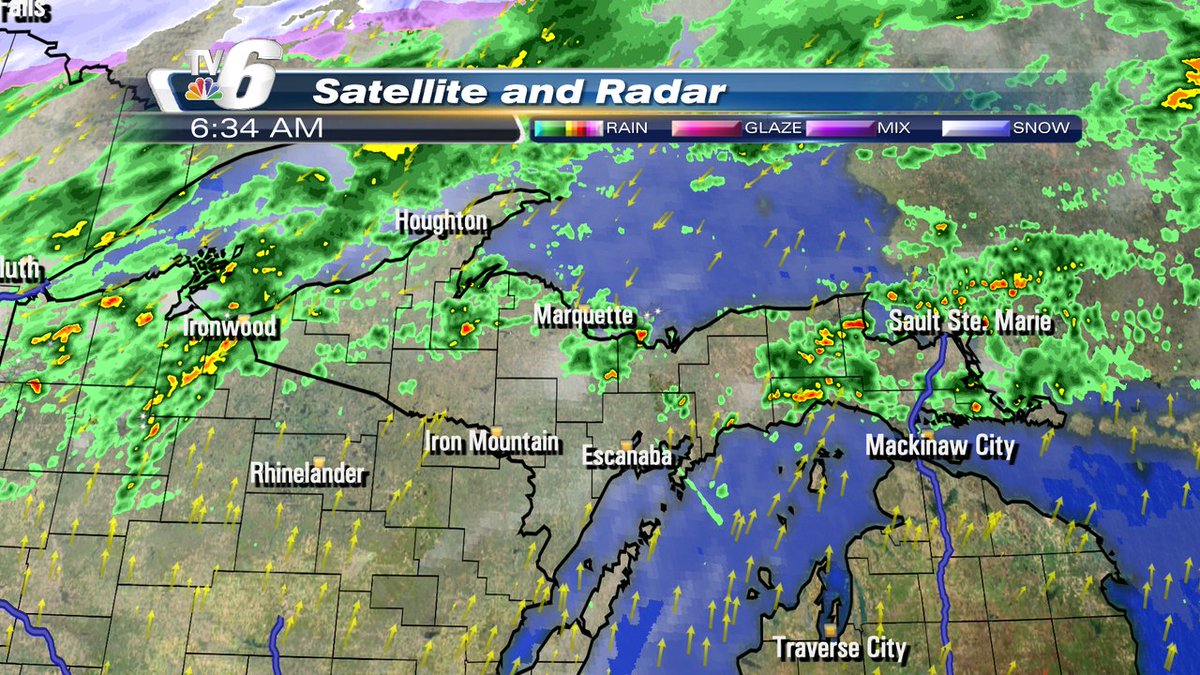 wluctv6's tweet photo. Scattered showers and storms will continue day as a system moves through. These could produce heavy rain and strong winds. Behind this snow develops tomorrow with lake effect snow ramping up this weekend! https://t.co/DoLsjl6ehX