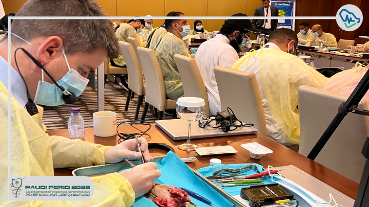 saudiperio's tweet photo. 🚩#HAPPENING_NOW : 

HANDS ON with Prof. Juan Mesquida 

"Minimally Invasive Approaches To Hard And Soft Tissue Management In The Esthetic Zone: Allografts 2022”  

 #SaudiPerio2022 https://t.co/iOaM6gpXPj
