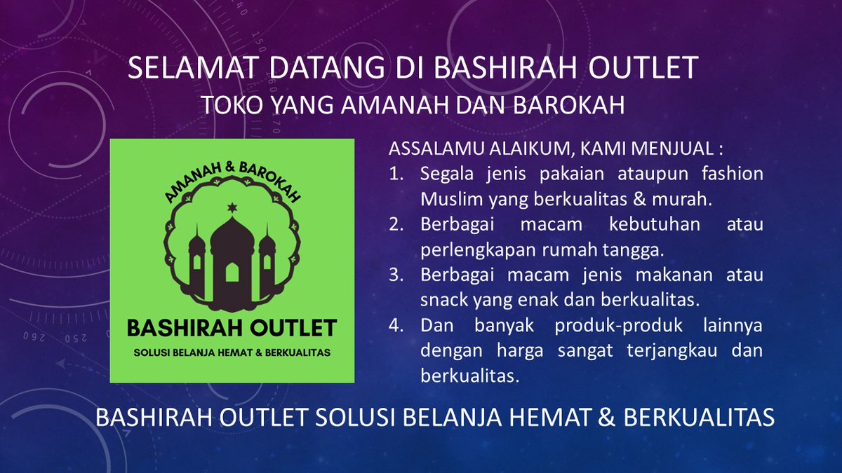 BASHIRAH OUTLET tweet media