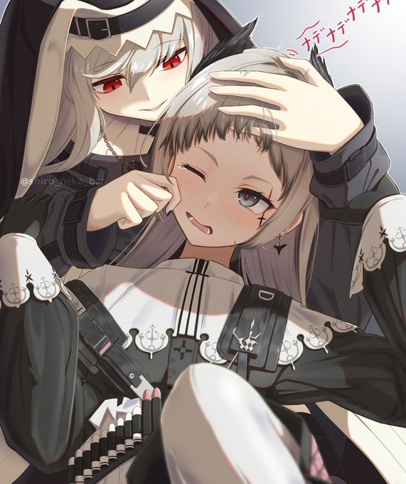 「おもちゃにされる小鳥ちゃん」こっちのスペクターさんにも、気に入られたようです#アークナイツ 