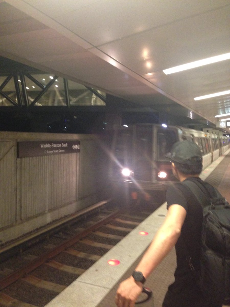 Exit130's tweet photo. โฆ@wmataโฉ, it was 5 years ago and the last silver line from Wiehle left the station, stranding 50 passengers coming from Dulles. Low and behold, staff told us they had our back and a ghost train arrived only stopping where passengers were getting off. #YourMetroMemory https://t.co/hAEd04jf8A
