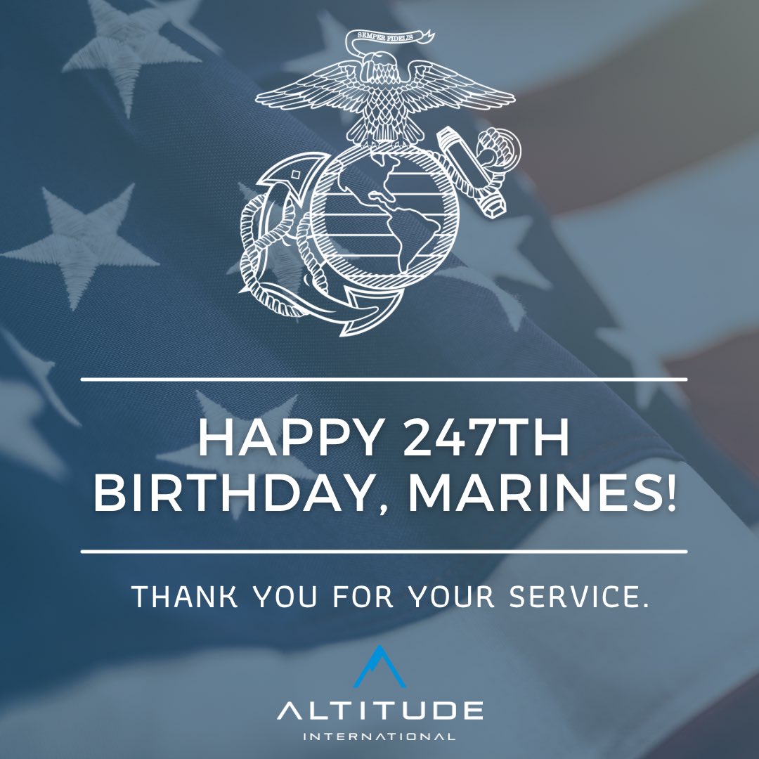 ALTDwater's tweet photo. Wishing all Marines a Happy 247th Birthday! We Thank You For Your Service. You are the reason we have our freedoms.

#ALTD $ALTD #ALTDIntl #Marines #USMC #SemperFidelis #HappyBirthday @USMC https://t.co/5B6uWwnutx