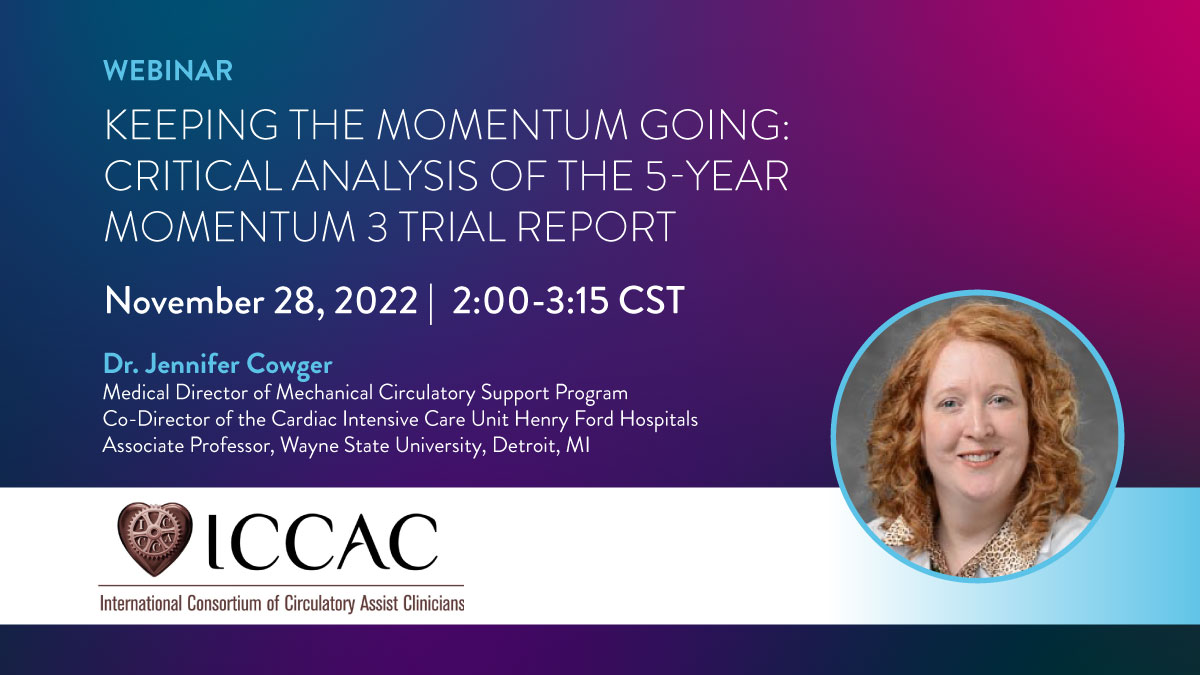 AbbottCardio's tweet photo. Join us at the annual industry sponsorship @VADCoordinator webinar for an interactive, critical analysis of the #HeartMate 3 5-year outcomes data led by @preventfailure.
Nov 28 | 2:00-3:15 CST
Register now: https://t.co/lDAJRzpdoQ
US Safety Info: https://t.co/ackapzKyBt https://t.co/kPVUsTaKsu