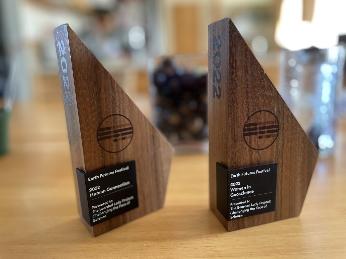 The most beautiful awards arrived from @EarthFutureFest today. After a few years of pandemic chaos where time and motivation were impossible to find, these are such welcome inspiration.