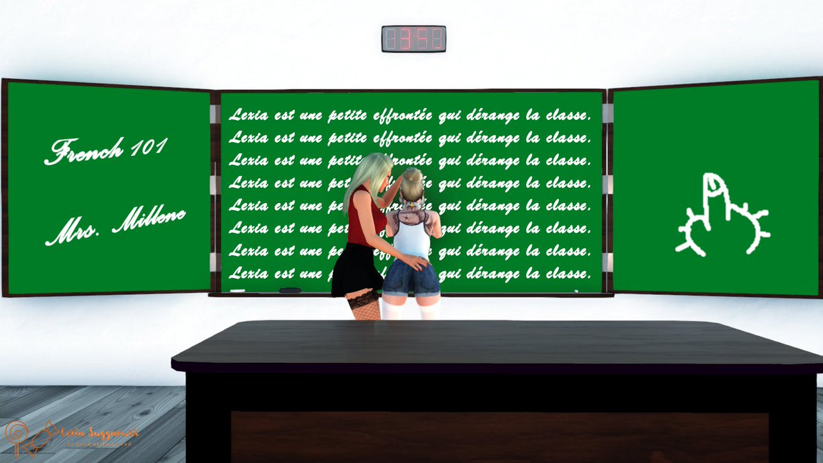 What happens at <a href="/DirtyDaddysX/">Dirty Daddys Girl Production</a> school on a daily basis...

#3dxchat #3dxchatgame #nsfw #VirtualPhotography