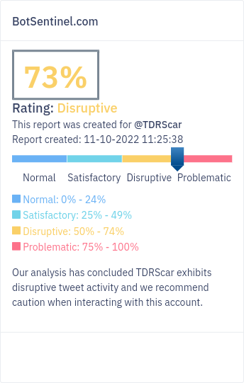 ScaleoJudgement's tweet photo. @TDRScar @JessieP12363454 @nytimes You're more than 2/3 bot actually. https://t.co/5QqSbEUwcf